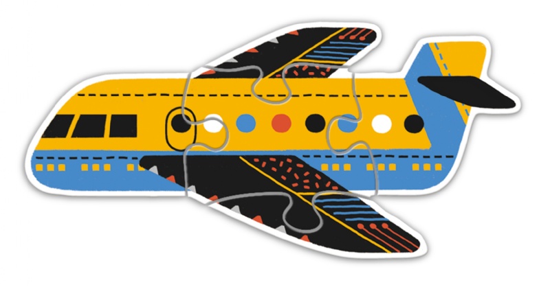 寶寶玩大片拼圖：交通工具